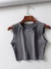 2024 Summer Vintage White Crop Tops Women Biker Black Punk Sexy Tank Top Korean Streetwear Cropped Sleeveless Top Feminino_ecoleips.com