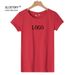 Custom Logo Women's Summer Short Sleeve Blank T-shirts Ladies Casual Basic Cotton Spandex Slim Fit Crew Neck T Shirts_ecoleips.com