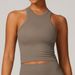 Women's Clothing Seamless Racerback Yoga Vest For Women Tight Fitting One Piece Stomach Covering Sports Top Yoga Wear 7725_ecoleips.com