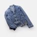 Women's Stretch Denim Jacket With Chinese Embroidery - Slim Fit Short Casual Spring Autumn Vintage Coat_ecoleips.com