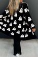 Halloween Ghost Print Cardigan – Oversized Longline Knit Sweater Coat | Streetwear & Cozy (S-XL)_ecoleips.com