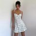 European And American Style Low-cut Backless Sexy Vacation Floral Print Slip For Women, High-waisted Slim-fit A-line_ecoleips.com