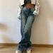 High Waisted Wide Leg Jeans for Women European American Style Retro Washed Straight Leg Loose Fit Slimming Floor Length Sexy Denim Trousers_ecoleips.com