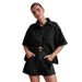 2025 Summer Cross-Border European And American Women's Fashion Casual Retro Loose Shirt Shorts Set Denim Women_ecoleips.com