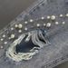 Distressed Dad Jeans For Women – High Waisted Loose Fit Denim Pants With Rhinestone Embellishments (90s Vintage Style, Cropped Length)_ecoleips.com