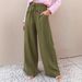 Women's Clothing High Waist Wide Leg Pants Casual Loose Fit Drawstring Solid Color Fashion Bottoms_ecoleips.com