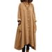 Bohemian Cotton Linen Long Maxi Dress With Side Slits – Flowy Summer Dress For Women, Casual Beach Dress, Loose Fit V-Neck Dress_ecoleips.com