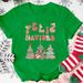 European And American Cross-border Foreign Trade Women's Clothing Christmas-themed Round-neck Printed Short-sleeve_ecoleips.com