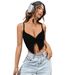Women's Clothing Hot Style Sexy Hot Girl Design Slimming Slit Slimming Camisole Top_ecoleips.com
