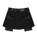 K New High Street Heavy Industry Nail Bead Splicing PU Buckle Waist Cover Half Skirt For Women_ecoleips.com