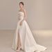 French Style Light Wedding 2025 New Bride Strapl Simple Satin Gown High-Quality Texture Floor-Length Spring Outing_ecoleips.com