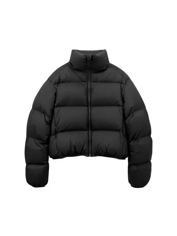 2025 Winter New European Kendall Jenner Style For Women Short Small Size White Duck Down Thickened Coat Puffer Jacket_ecoleips.com