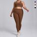 European And American Style Nude Feel Plus Size Yoga For Women High-End Tight-Fitting Sportswear Two-Piece With Pockets_ecoleips.com