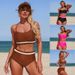 Women's 2026 New Style Two Piece Swimsuit European American Sports Board Cross Border Bikini Sexy Vacation Style in Stock_ecoleips.com