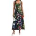Spring Women's Temperament Elegant Sleeveless Printed Casual Dresses_ecoleips.com