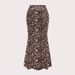 Elegant Leopard Print Fishtail Midi Skirt For Women – Stretchable Polyester Wrap Hemline Skirt – Office & Evening Wear_ecoleips.com