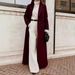 New Women's Clothing Casual Long Solid Color Warm Woolen Coat Coat_ecoleips.com