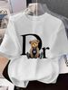 Women's Clothing 2026 Summer Men's Casual T-Shirt Pure Cotton Short Sleeve With Letter Print Trendy New Style For Men Women Couples_ecoleips.com
