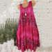Summer Fashion Women's Digital Print Dress Casual Sleeveless Maxi Dress For Women_ecoleips.com