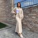 Women's Slim Fit Two Piece Set Autumn Casual Solid Color Sweatshirt Cardigan With Fishtail Bodycon Skirt_ecoleips.com