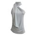 Women's Clothing Autumn New Design Fashionable And Versatile Casual Ribbon Irregular Vest_ecoleips.com
