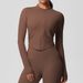 Women's Clothing Double Sided Sanded Tight Breathable Solid Color Training Yoga Clothes Eight Piece Sports Running Fitness Clothes For Women_ecoleips.com