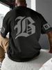 Men's Summer Casual Fashion Cotton T-Shirt Short Sleeve Simple Outdoor Top for European And Middle Eastern Markets_ecoleips.com