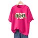 Women's European Style Oversized T-Shirt Short Sleeve Flowy Casual Slimming Top Multiple Fashion Colors Daily Wear_ecoleips.com