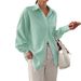 DiYun Cross-Border Casual Resort Style Simple Striped Long-Sleeve Women's Shirt 2026 Summer Independent Station_ecoleips.com
