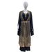 Muslim Women's Abaya Arabic Vintage Embroidered Black Robe Islamic Clothing Long Sleeve Dress For Women_ecoleips.com