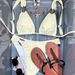 Women's Sexy Backless Bikini Solid Color Strappy Two Piece Beach Vacation Swimwear Style New_ecoleips.com