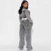 Women's Fashionable Short Top And Trousers Set with Pockets Hot Selling Sexy Clothing Combo for Women_ecoleips.com