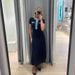 Women's Clothing Denim Tassel Trim Stitching Knitted Dress_ecoleips.com