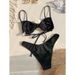Sexy Floral Bikini Swimsuit For Women - High Waist Brazilian Beachwear With Adjustable Straps & Removable Padding, Soft Nylon Blend Fabric_ecoleips.com