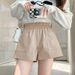 K Leather Shorts For Women, Oversized PU, Loose Fit, Wide Legs, Slim And High Waist, Worn With Bottom Boots And Pants_ecoleips.com