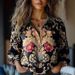 Women's Clothing Summer And Autumn New Fashion Women's Clothingversatile Printed Casual Lapel Shirt_ecoleips.com