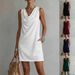 Women's Clothing Summer Women's Turtleneck Dress Elegant Sexy Solid Color Sleeveless Fashion For Formal & Casual For Women_ecoleips.com