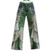 Women's Retro Print High-Waisted Jeans Casual Comfortable Slimming Faux Denim Style Leg Lengthening Bottoms_ecoleips.com