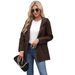 New Cotton Hooded Trench Coat Women's Spring And Autumn Coat Large Size Loose Solid Color Coat_ecoleips.com