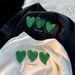 Women's Short Sleeved T-Shirt Heart Shaped Design Summer Thin Unique Sweet Couple Top Beautiful Style New_ecoleips.com