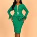 Women's Clothing Hollow Tight Hip Dress Single Party Banquet Solid Color Slim Hip Skirt Dress_ecoleips.com