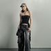 2023 European And American Style Hot Girl Women's Clothing Off-Shoulder Tube Sexy Ruffled Top_ecoleips.com