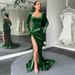 Women's Clothing Fashion Autumn And Winter New Style Temperament Slim Sexy Busty High Waist Gloves Velvet Dress Dress_ecoleips.com