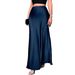Elegant High-Waisted Satin Fishtail Skirt For Women Solid Color Extra Long Cross-Border Style_ecoleips.com