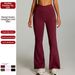 High Waisted Yoga Flared Pants Tight Fitting Hip Lifting Fitness Casual Sports Wide Leg Slightly Flared For Women_ecoleips.com