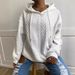 Women's Casual Knit Hooded Sweatshirt With Pockets - Soft Polyester Blend Pullover For Everyday Comfort (Multiple Colors & Sizes)_ecoleips.com