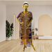 Large Size Chiffon Elegant Temperament Sequined Shawl Dress Traditional Ethnic Style Clothing_ecoleips.com