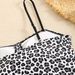 Sexy Leopard Print One Piece Swimsuit High Waisted Tight Drawstring Split Bikini Swimwear For Women Summer Beach_ecoleips.com