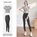 Women's Clothing Slimming Sports Set Breathable Fitness Training Suit With Breast Pads Summer Yoga Workout Clothes_ecoleips.com