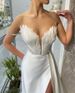 Women's Clothing Feather Tail Dress Slit Sexy Birthday Party Dress Female_ecoleips.com
